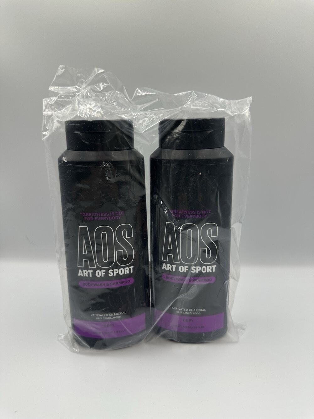 Art of Sport Men's 2-in-1 Body Wash and Shampoo Defy, 16 fl oz. х2